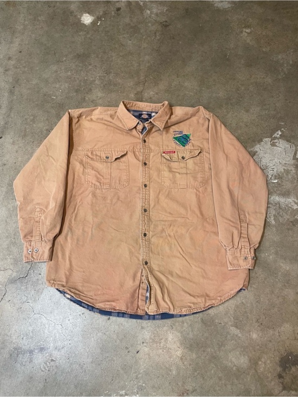 Vintage Dickies Flannel Lined Shirt Jacket